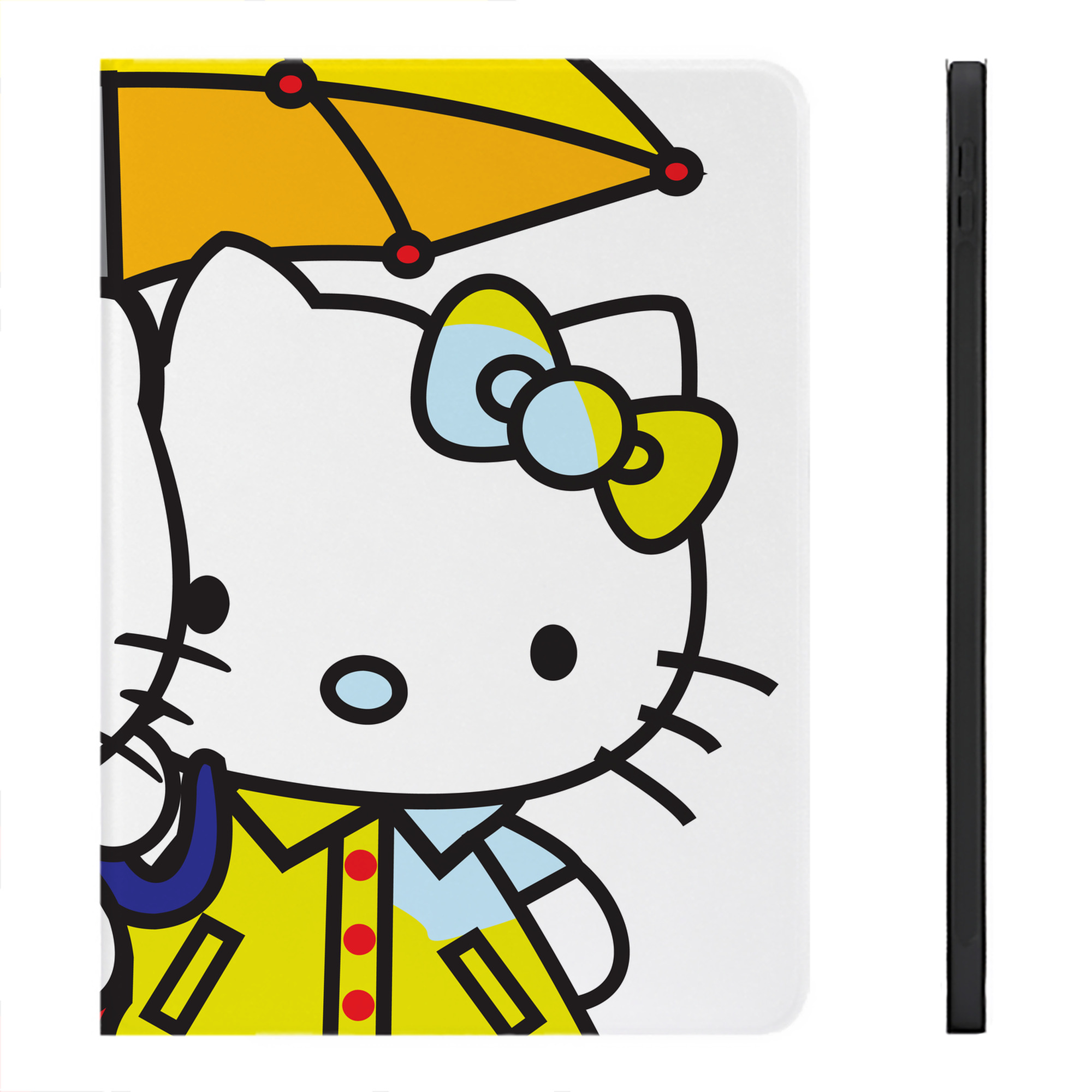 （画像用） Hello Kitty ハローキティ IPadケース ペンホルダー付き ブックスタイルデザイン